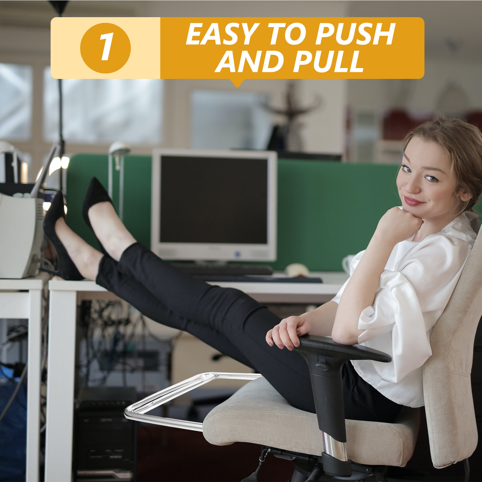 Reposapiés de acero inoxidable - Footrest Under Desk reseña y precio